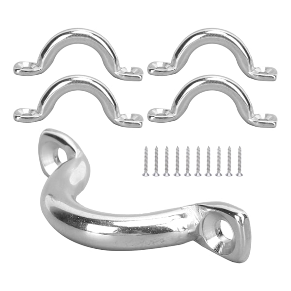 5 st Kayak Kanot Riggning Båt Draghandtag Spännen Rostfritt Stål Kayak Tillbehör 8mm / 0.3in