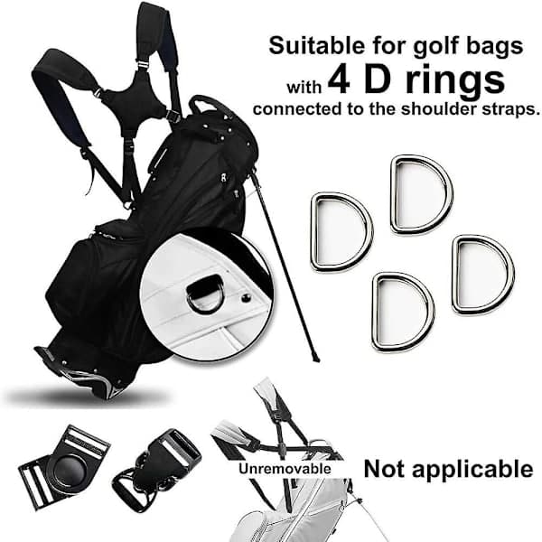 Bärbar golfaxelrem golfbagrem kompatibel axelrem