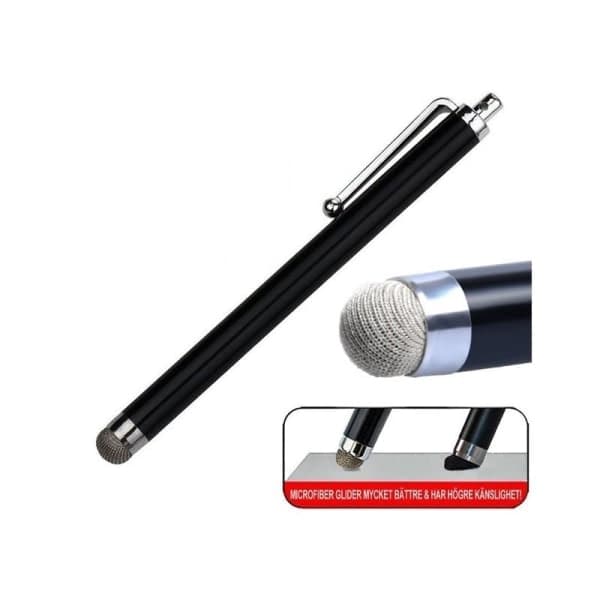 2-PAK Højfølsom stylus / touch pen / stylus mobil & tablet sort