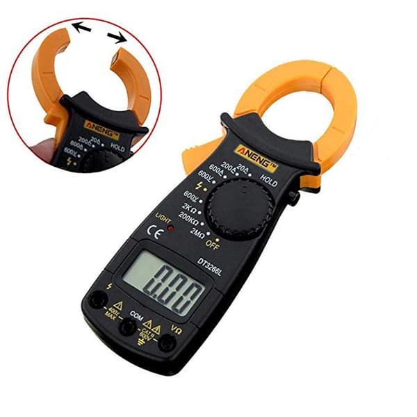 Digital fickklämmätare Spänning Ström Resistans Testare Multimeter