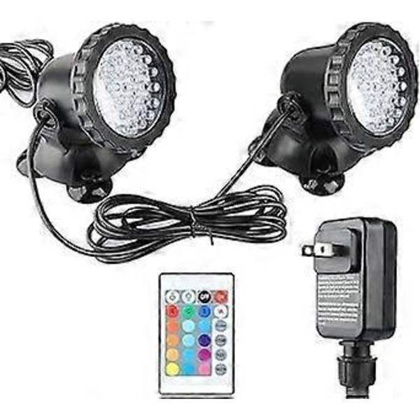 Farveskiftende undervands LED-lys