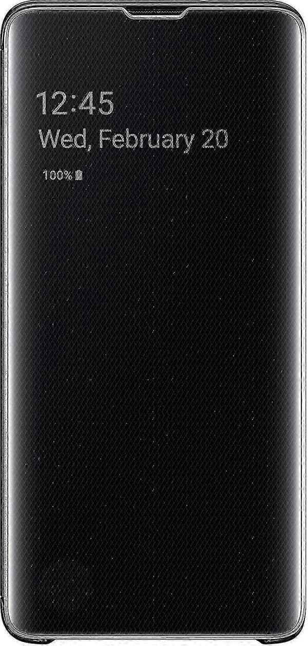 Samsung Galaxy S10 suojakotelo Clear View, musta
