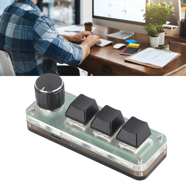 RGB Bakgrunnsbelyst USB Mekanisk Tastatur med Hurtigtast-knapp - Ideell for DIY Programmering og Gaming