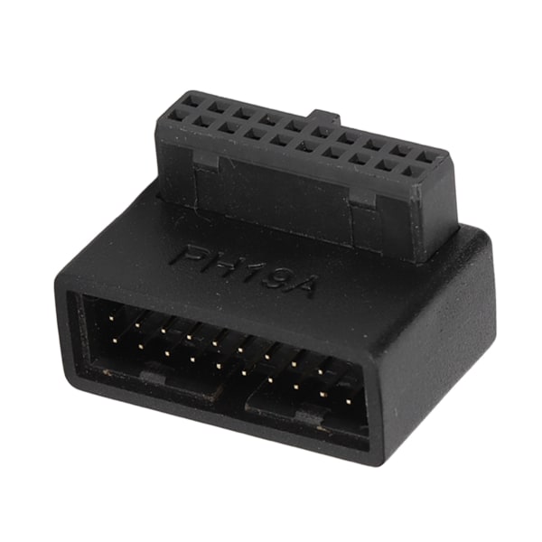 USB 3.0 90° adapter Flerlags kretskort Enkel installasjon 19/20-pins strømadapterPH19A