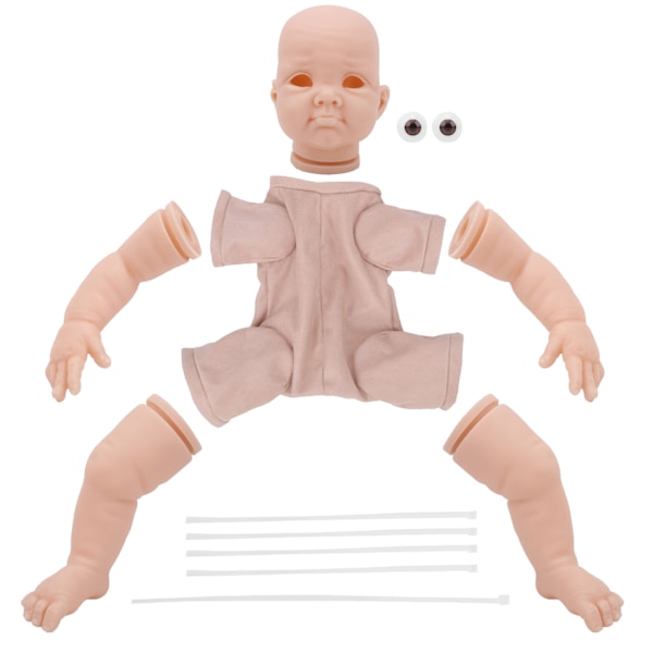 22 tum DIY simulering omålad Reborn Baby Doll Mold Sets Reborn Doll Kits delar leksak