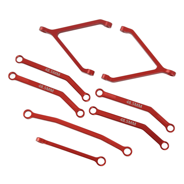 RC-metallirunko vetovarret ohjausvarret jousituslinkit RC-päivitysosia tarvikkeita FMS FCX24 1/24 RC-maastokiipeilyautolle Punainen