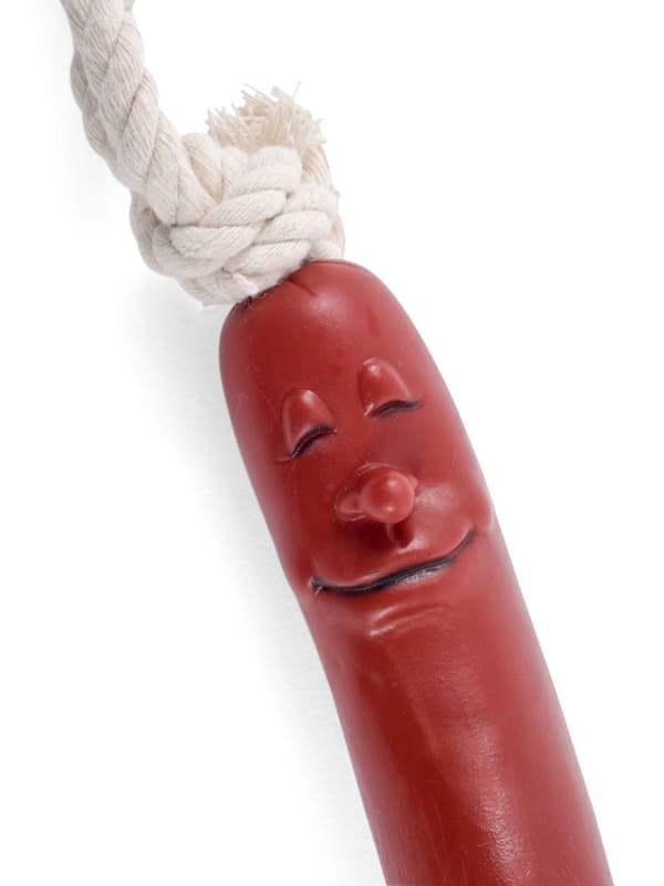 Korv på rep dragleksak för hund (1-pack)