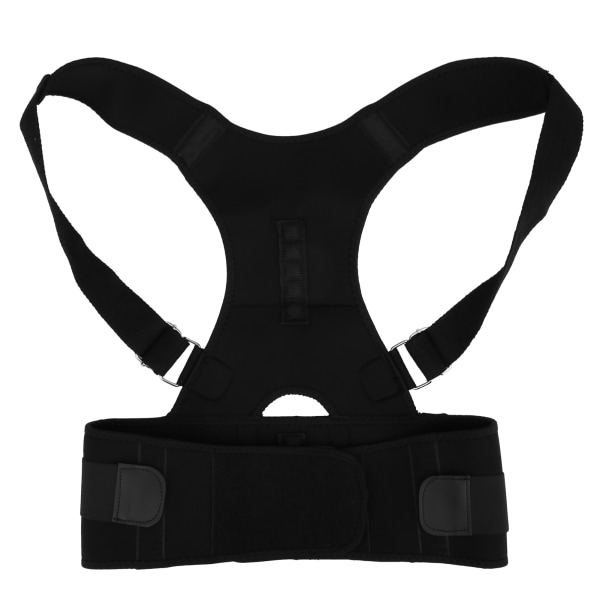 Ryggkorrigering Tejp Bälte Styrketräning Puckelrygg Corrector Sitting Brace Black M