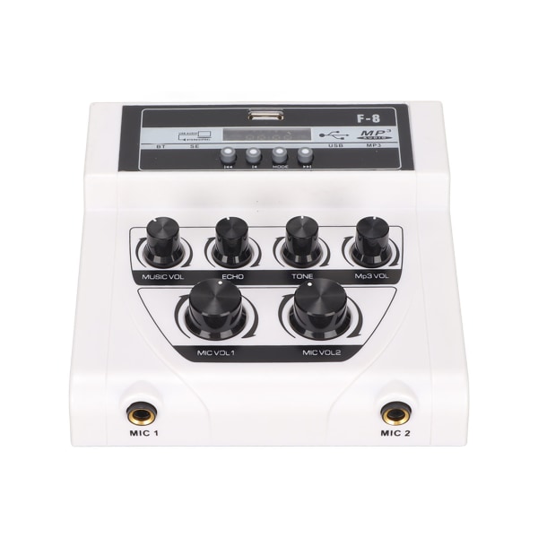 Mini Sound Mixer BT Inspelning MP3 Funktion Hem Karaoke Stereo Mixer för TV PC Smartphone 100‑240V EU-kontakt
