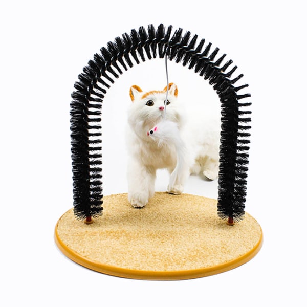 Cat Self Groomer Hudvenlig Forhindrer Slip Komfortabel Arch Massager Cat Face Scratcher til indendørs