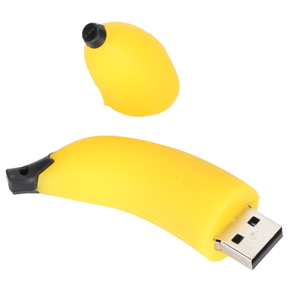 USB-minnepinne Søt tegneserie-bananformet minnepinner for barn Studenter Lærerkollega Gave16GB