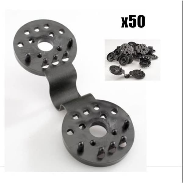 Mega-Deal 50 st fästklämmor för insynsskydd
