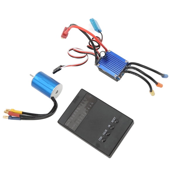 2435 4500KV Børsteløs Motor Programmeringskort 25A Børsteløs ESC for 1/16 1/18 RC Bil