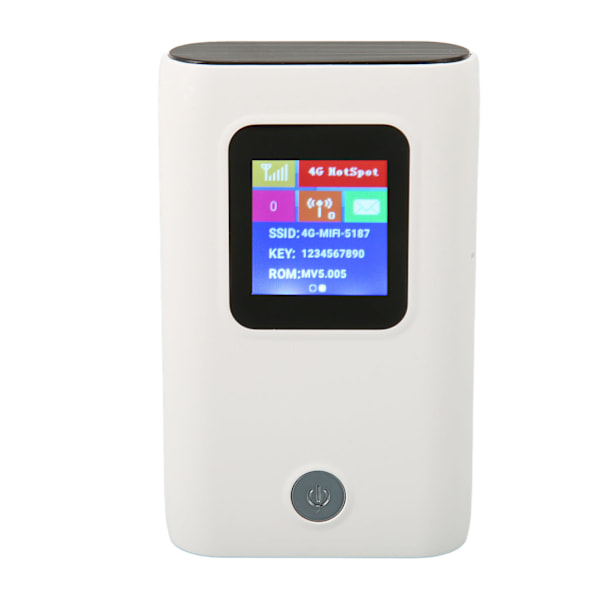 Kannettava WiFi-tukiasema, tukee 10 laitetta, 300 Mbps, 6000 mAh, värillinen näyttö, 4G LTE taskukokoinen WiFi-reititin SIM-korttipaikalla