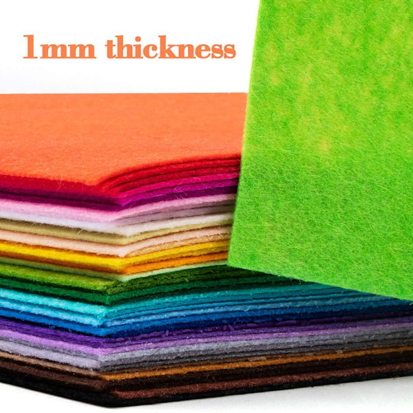 20x30cm/30x30cm filtstof 40 farver filtstof håndværk filtstof ark til DIY håndværk syprojekter patchwork
