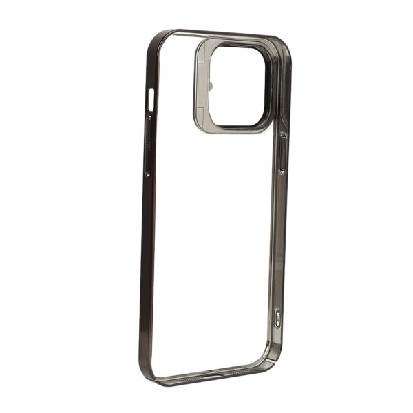 Magnetiskt phone case Slankt stötsäkert phone case med kameralinsskydd Kickstand Hög transparens PC Hårt case Svart för Iphone 14promax