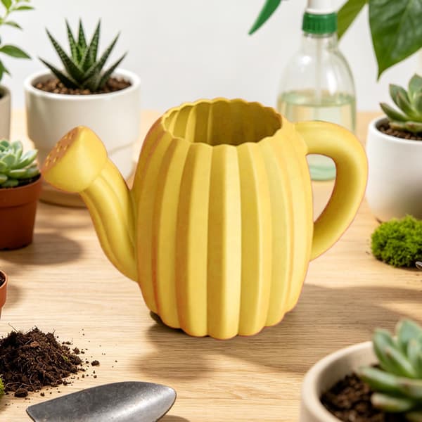 3D-printade minikaktusformade blomkrukor, vattenkannor för trädgården