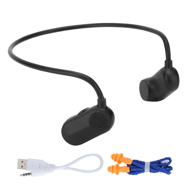 V13 Knogleledningsøretelefon IPX8 Vandtæt hovedtelefon HIFI MP3-afspiller til svømmesport