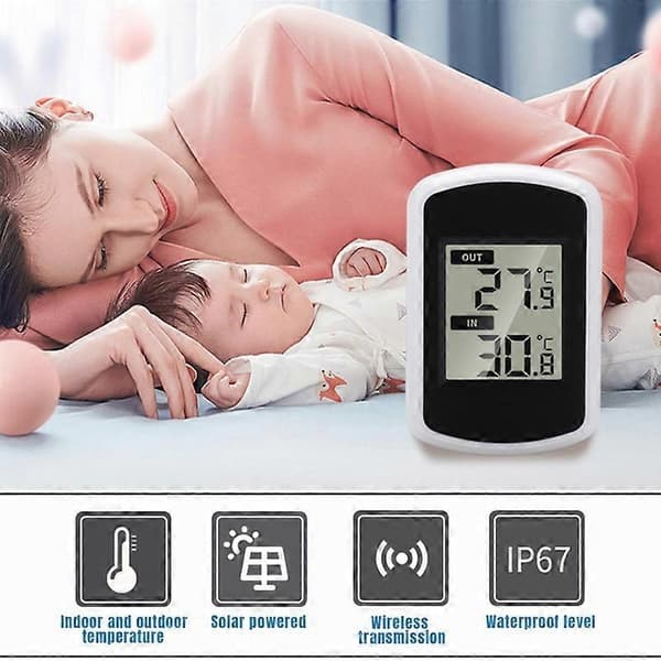 Pooltermometer IP67 Vandtæt Soldrevet Pooltermometer