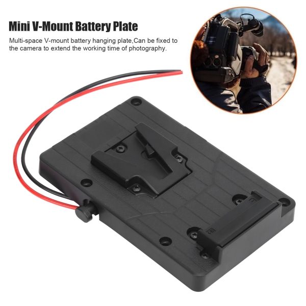 V Mount Batteriplatta Adapter för Sony DSLR Videokameror