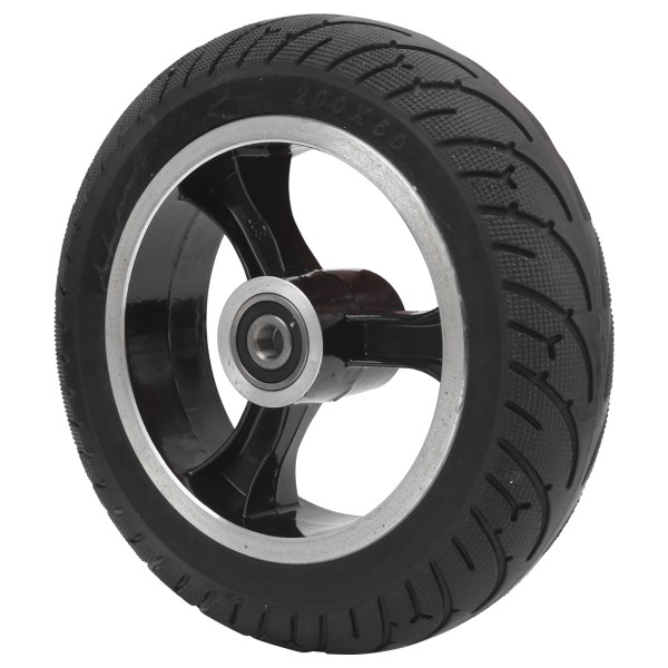 8 tum 200x50 Främre Solid Hjul Icke-pneumatiskt Däck med Navbyte för Elscooter