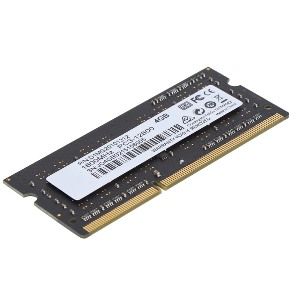 DDR3 RAM Ohut alumiininen korkean suorituskyvyn SODIMM DDR3-1600MHz PC3-12800 kannettavan muisti 4GB