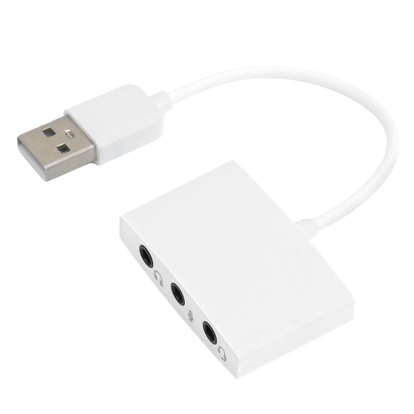 USB-lydkort Sterk kompatibilitet Oppnå bedre lydkvalitet Eksternt stereolydkort for bærbar PC