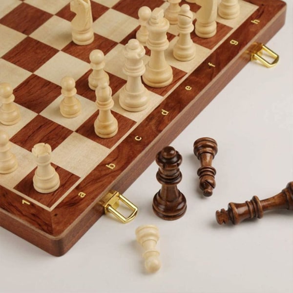 Set Vikbart schackbrädspelset Set reseschackspel för barn, vuxna