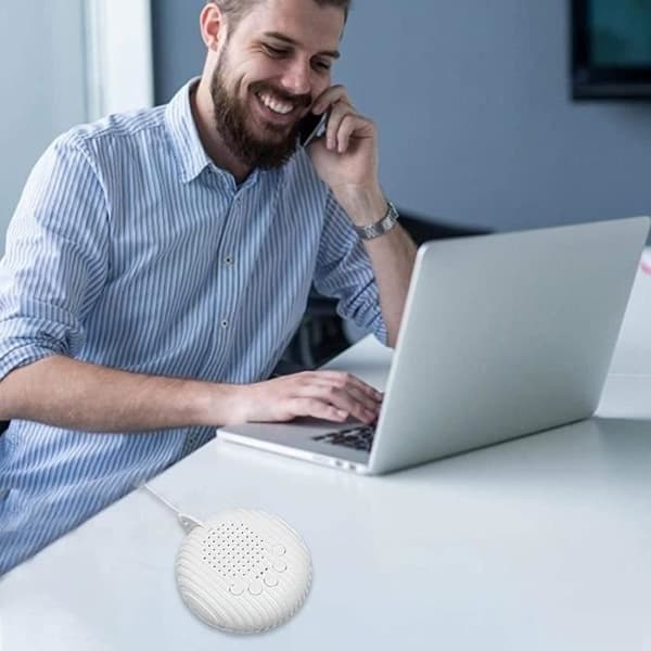 Vit brusmaskin, vitt brus för sömn och avkoppling för hemmet, kontoret, resor, USB-driven