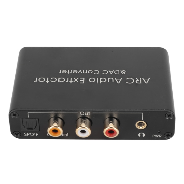 HD Optisk SPDIF ARC Ljudextraktor 192KHz Digital Analog Omvandlare