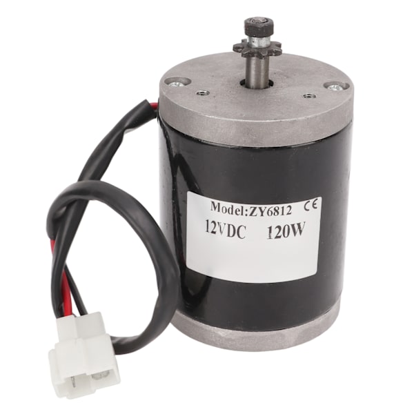 12V 120W Harjamoottori Nopea Pieni Harjamoottori Hihnapyörällä Sähköpotkulautoihin Sähköpyöriin DIY Generaattori