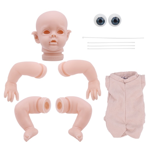 12 Inch Vinyl Reborn Doll Kits DIY Unpainted Reborn Baby Doll Mold Sets Parts ToyWhite 12inch