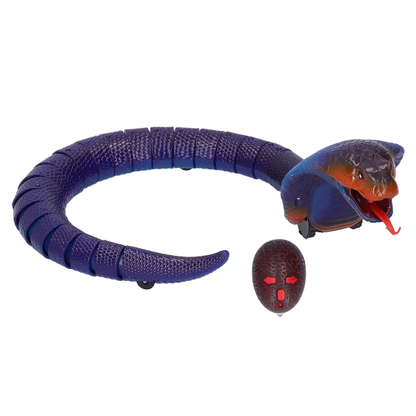 Infrarød fjernkontroll Slangeleke Simulering Slange Dyremodell Elektrisk Triks Lekeblå