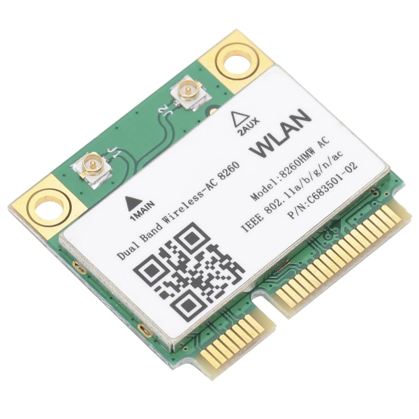 Trådlöst nätverkskort Gigabit DualBand 2.4G/5G Bluetooth4.1 Mini PCIE 802.11ac 867Mbps 8260HMW