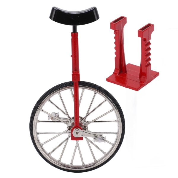 Unicycle Model Simulert Livlig Design Vakker Utsøkt Teksturert Legering Mini Enkelhjul Sykkel Ornament Leke