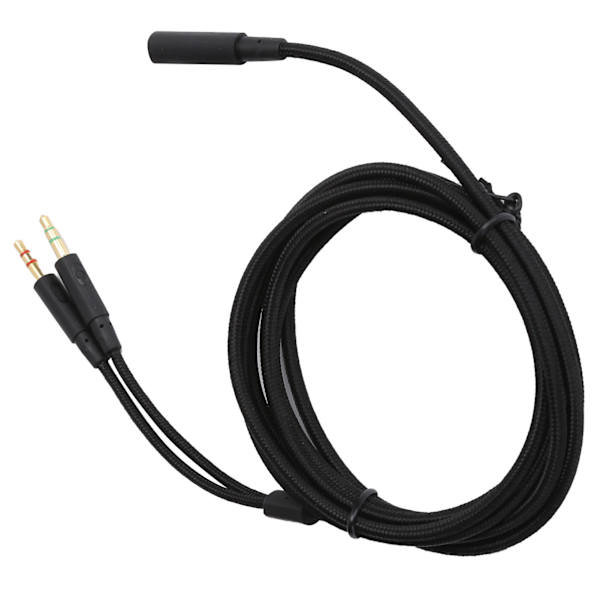 2-i-1 Adapter Hovedtelefon Audio Kabel Passer til Kingston HyperX Cloud Stinger/Cloud Mix/Cloud Alpha