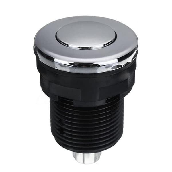 Pneumatisk trykknap til badekar, spa, afløb, sort, 34 mm, SEMAket, Sort