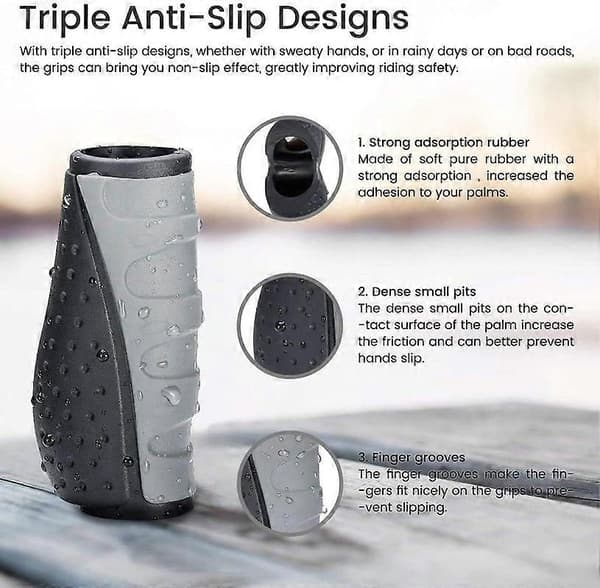 Non-slip Soft Rubber Grips for Bicycle Handlebars Universal for Bicycle