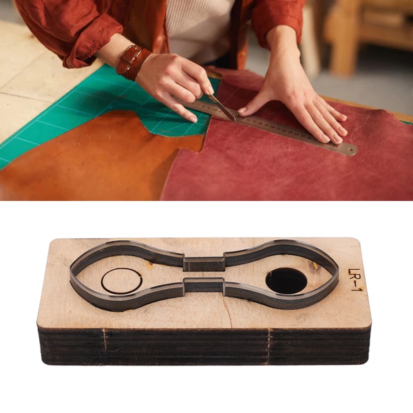 Skärform i läder och metall - DIY Stämpling Stansning Skärmall