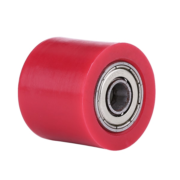 Universal rød 8 mm kjederullestrammer remskive hjulguide for motorsykkel smusssykkel
