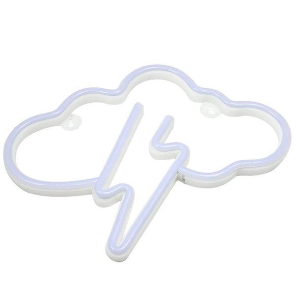 Cloud Neon Sign - Battery/USB Operated - Wall Decor for Bar, Living Room, Pub, Party