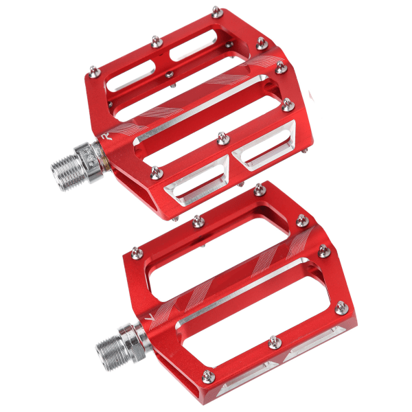 Terrengsykkel aluminiumslegering lagrene pedal landeveissykling flat pedal sykkel sykkel adapter deler Rød