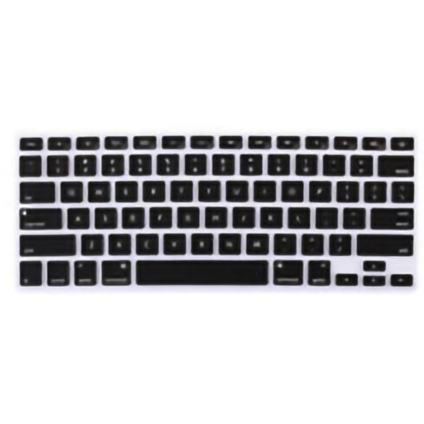 MacBook Näppäimistösuoja - Veden- ja pölynkestävä silikoninen näppäimistön suojus (Musta, US-versio, 13 Air, A2337)