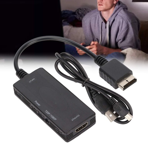 PS2-HDMI-muunnin – pelikonsolisovitin HDTV:lle