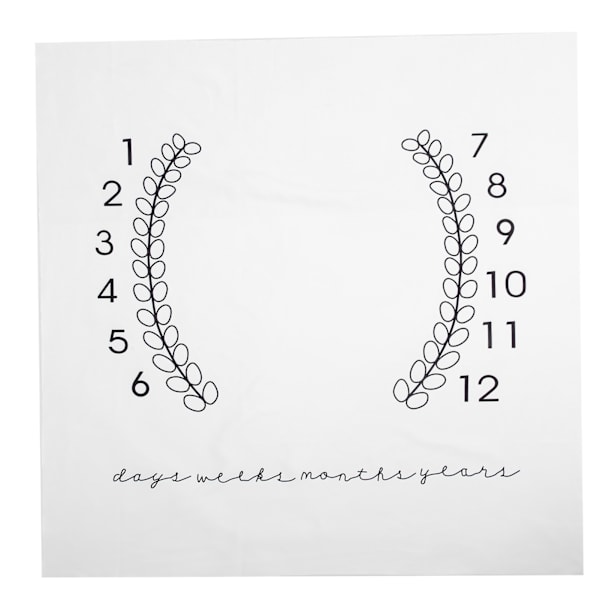 Kalender Baby Fotografi Bakgrund Filt Baby Månadslekmatta Fotografering Rekvisita #2 100 x 120cm