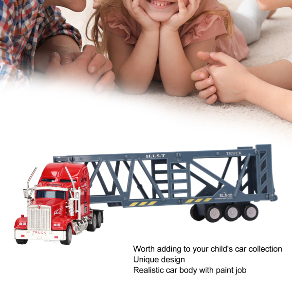 RC Container Truck 1/65 Realistisk Interaktiv Legering Semitrailer Leksak för Barn
