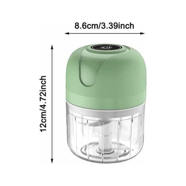250 ml USB-ladattava sähköinen valkosipulisilppuri, johdoton minikone
