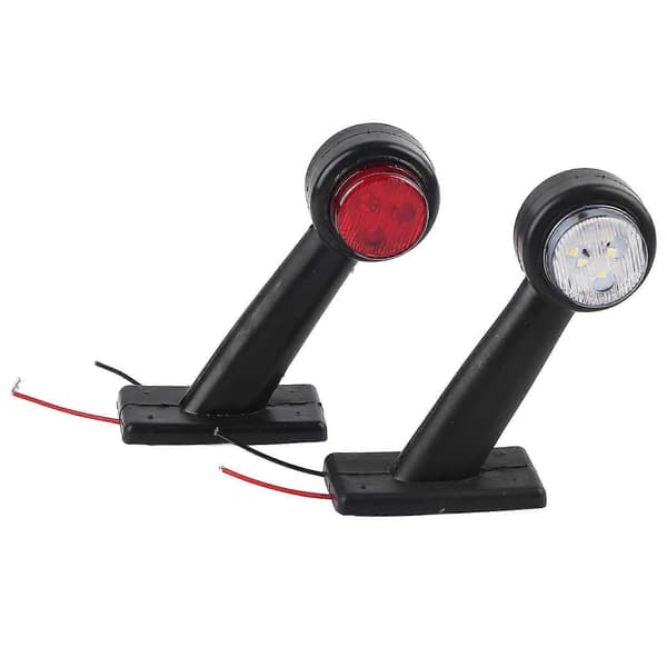 Sidemarkeringslys, Sidemarkeringslampe, Sideblinklys, Sidemarkeringslys til lastbil, 12 LED Sidemarkeringslys, 24V Sidemarkeringslys