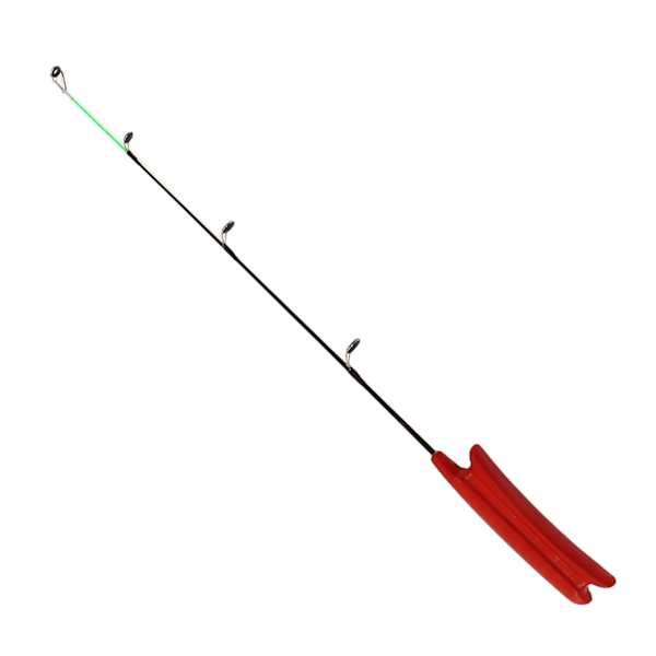 51cm Mini Isfiskespø, Bærbar, Glassfiber, Vinterfiskespø, Fiskeutstyr med PU-håndtak