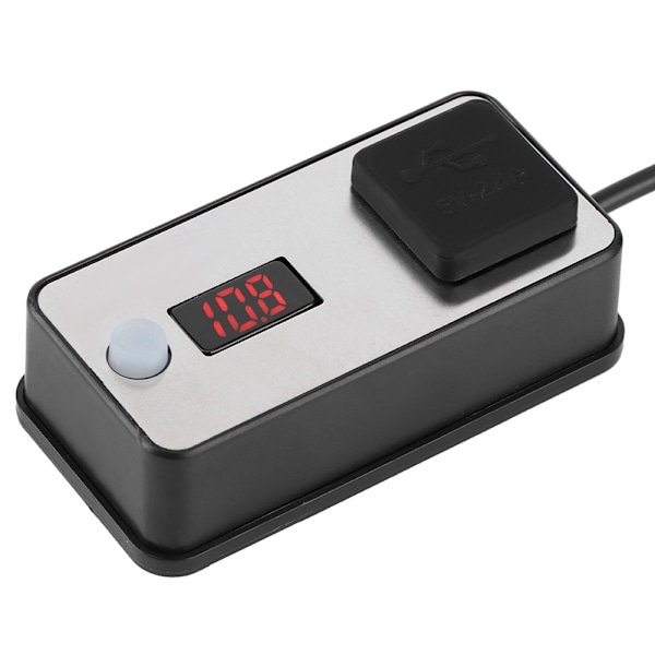 12V Motorsykkel Dobbel USB-lader Digital Display Universal Vanntett Strømforsyning for Telefoner, Tablet, GPS